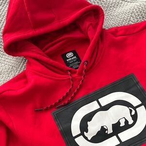 Ecko Unlimited Vibrant Red Hoodie with Iconic Logo
